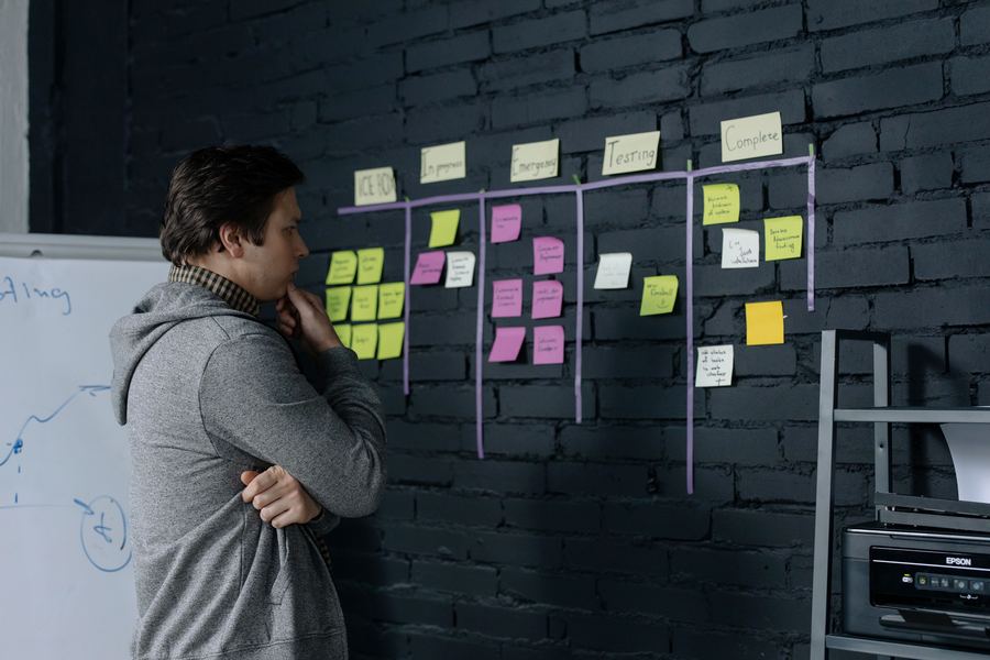 Scrum board se sprintovými úkoly